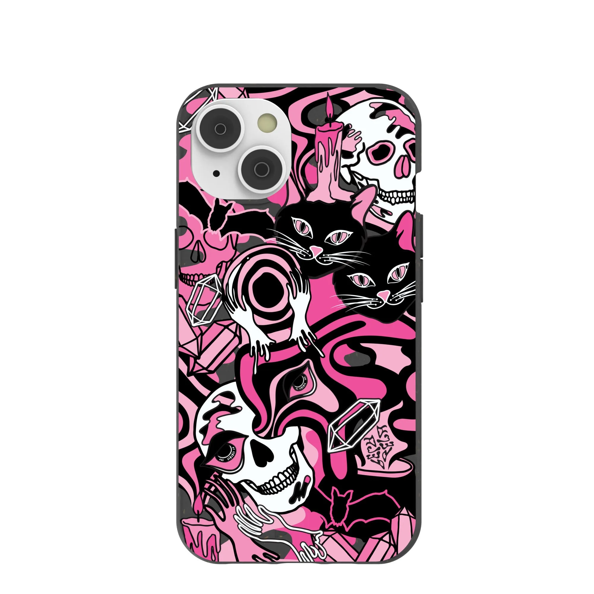 Fashion Design Compact Pattern Black Spellbound Ghouls iPhone 14/16e Case