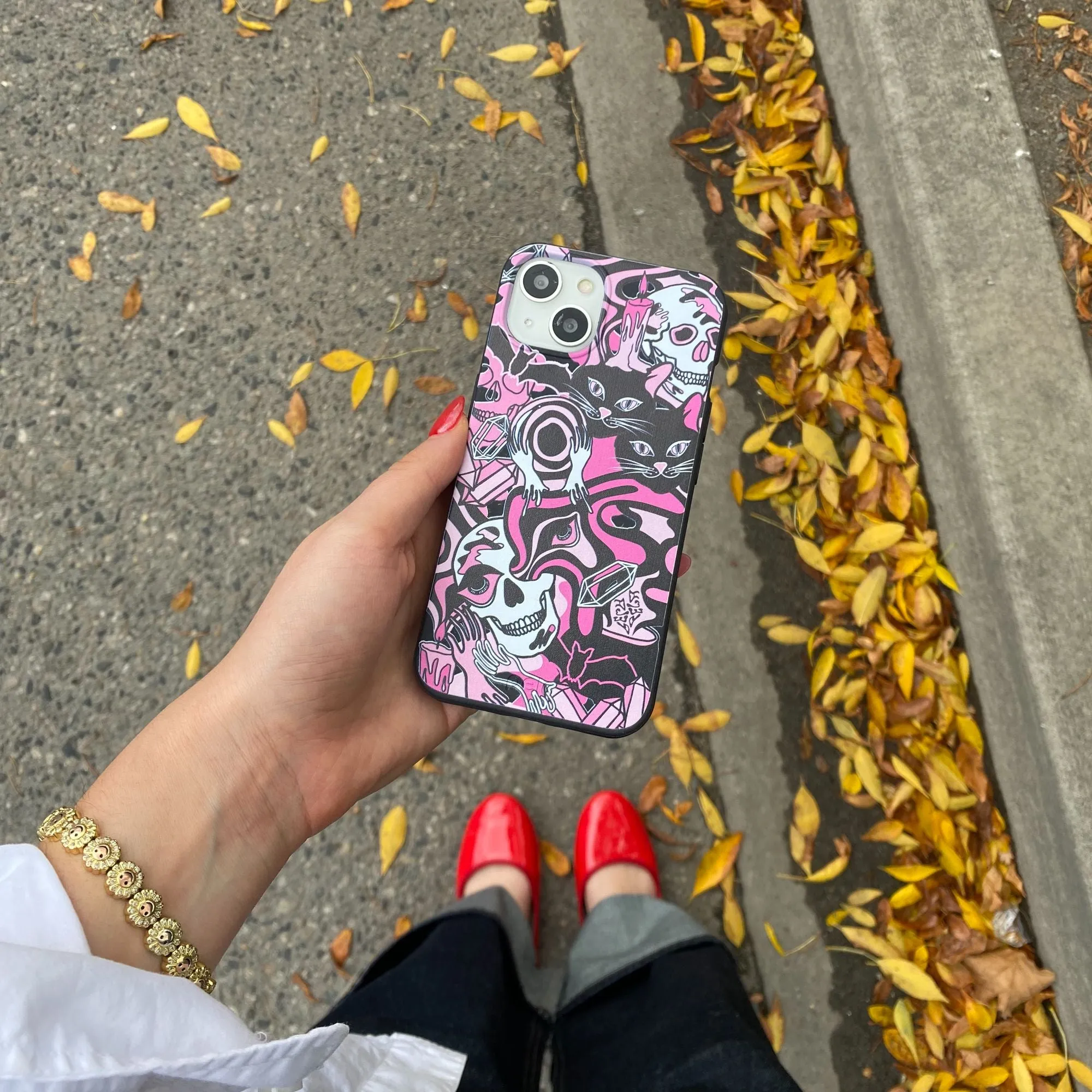 Black Spellbound Ghouls iPhone Air Case Recyclable Material Modern Style