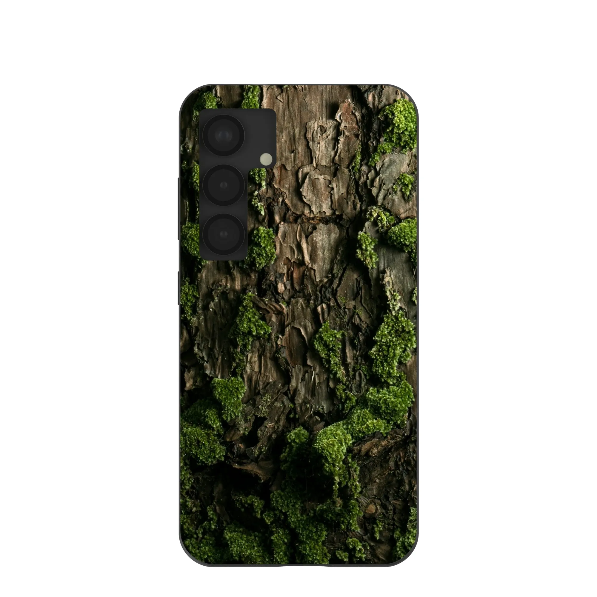 Black Tree Bark Samsung Galaxy S25 Case Minimal Detail Texture Fashion Design