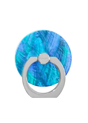 Fashionable Ring Luxury Grip Ring Blue Mother of Pearl Adhesive Phone Ring Stand