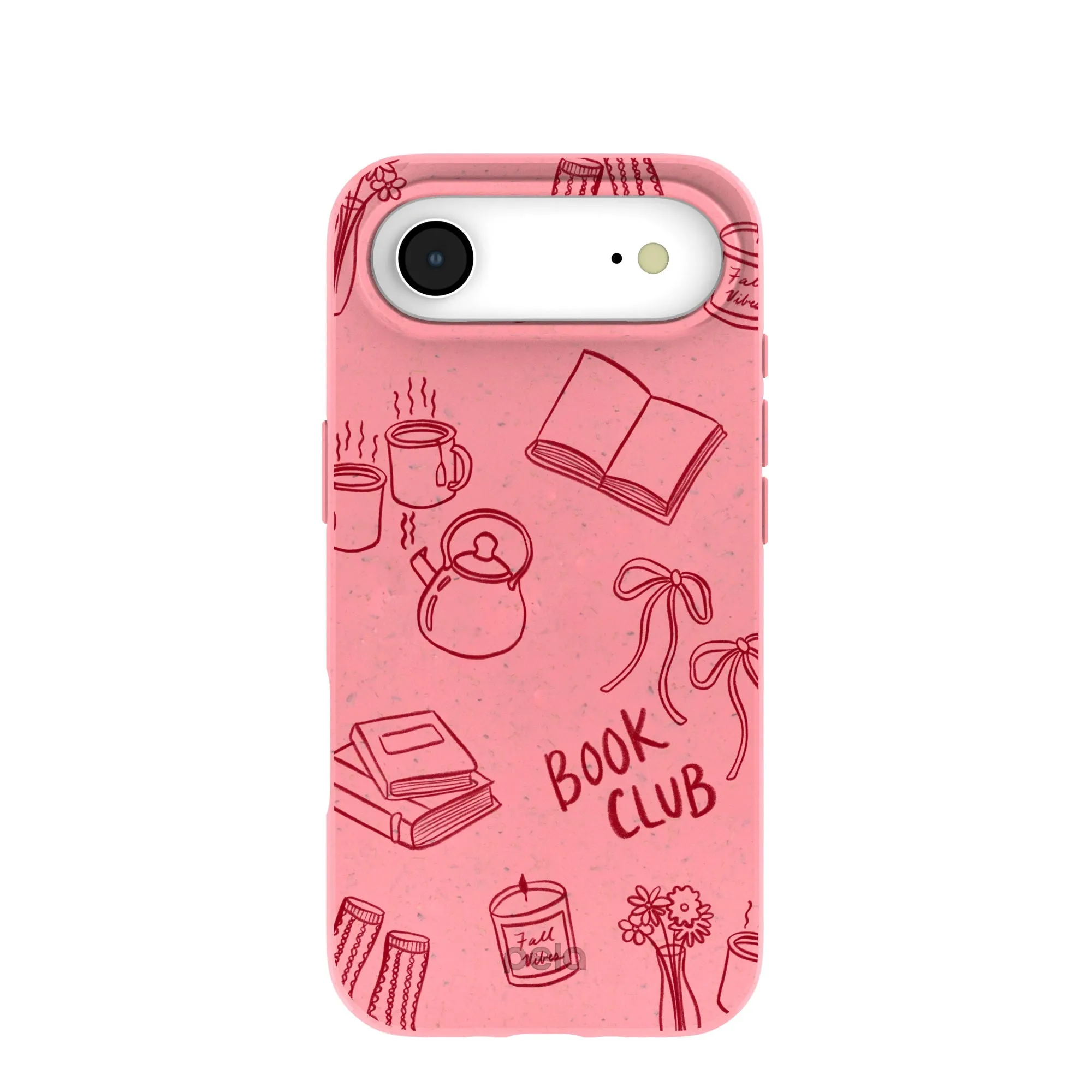 Bubblegum Pink Book Club iPhone Air Case Minimal Texture