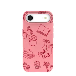 Bubblegum Pink Book Club iPhone Air Case Minimal Texture