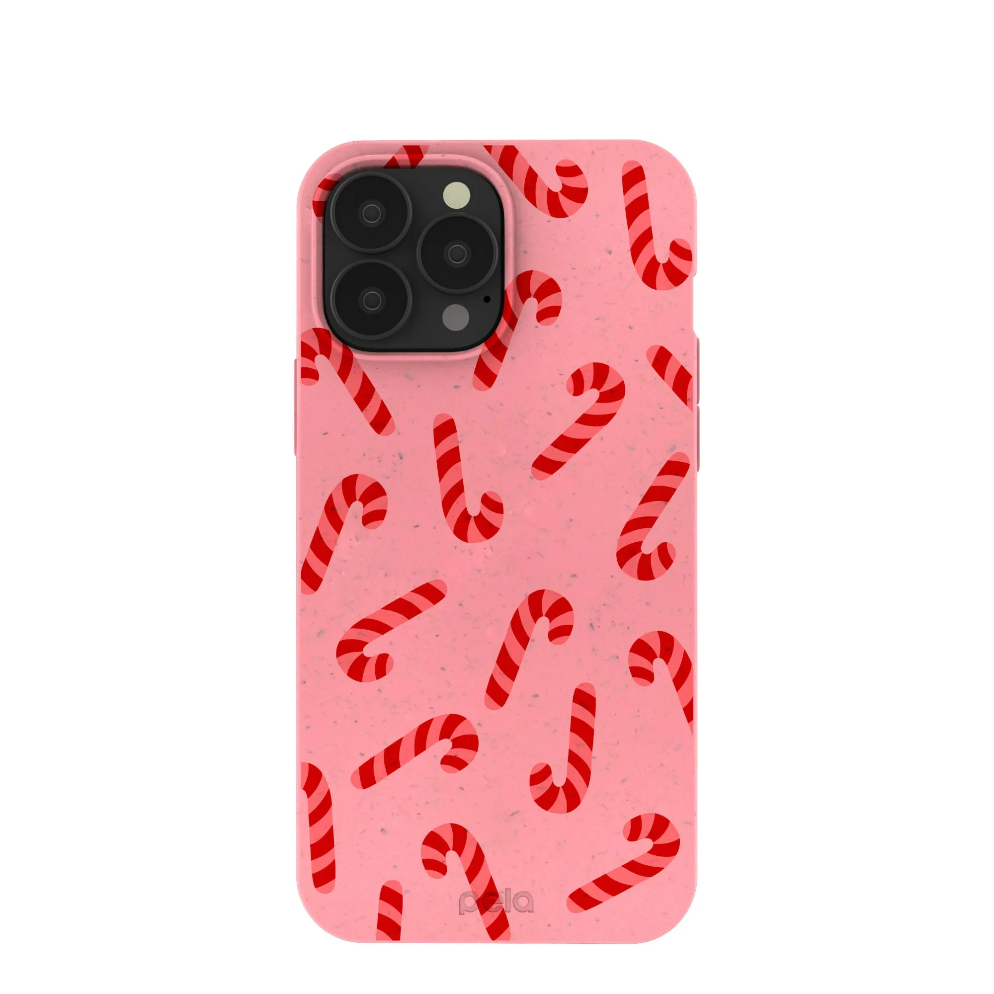 Matte Pattern Bubblegum Pink Candy Cane Chaos iPhone 13 Pro Max Case