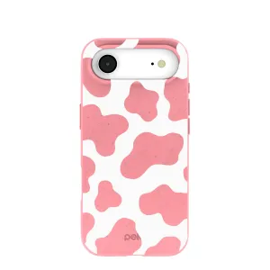 Vivid Pattern Design Vivid Detail Texture Bubblegum Pink Cow iPhone Air Case