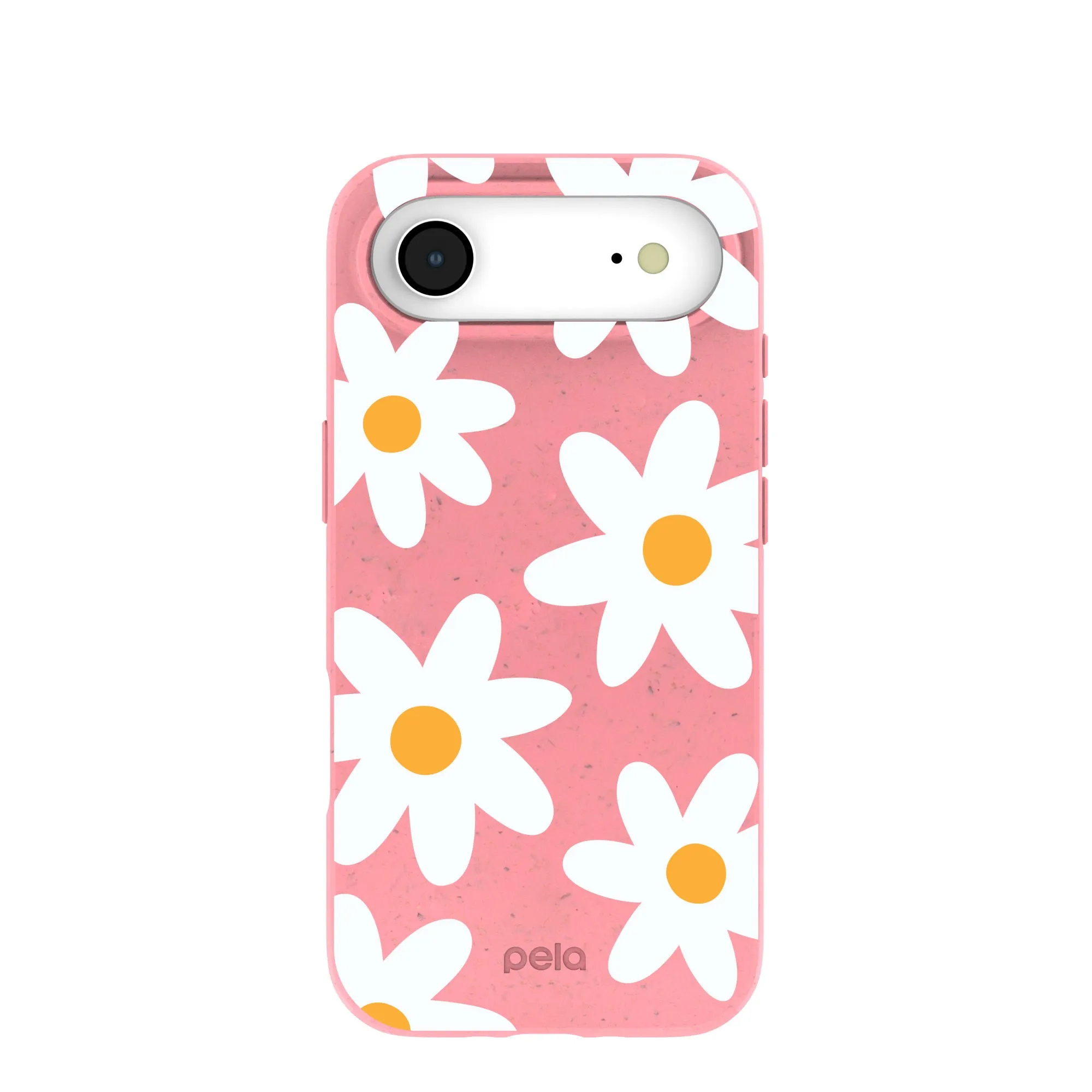 Bubblegum Pink Daisy iPhone Air Case Enhanced grip Transparent Look