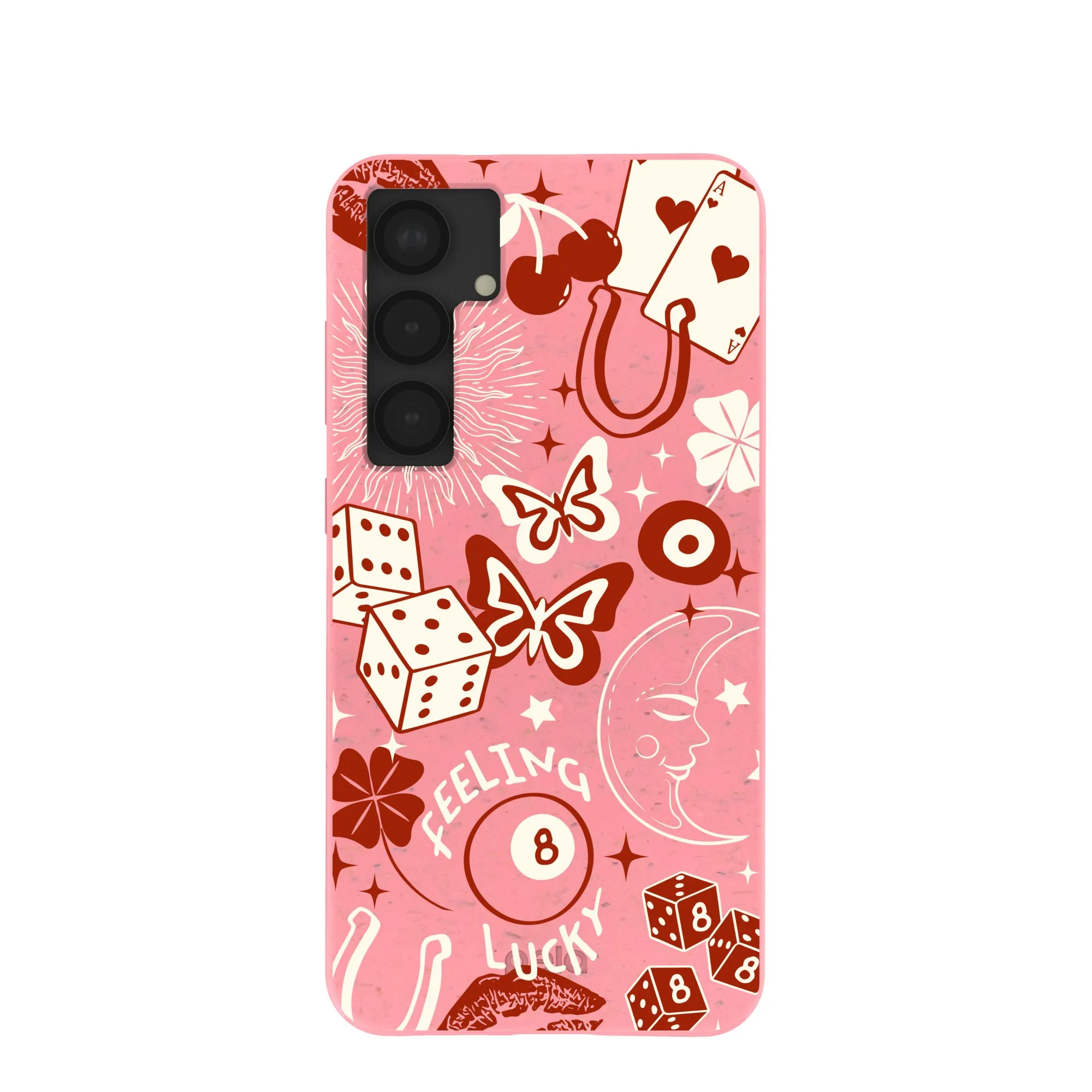 Sleek Appearance Bubblegum Pink Feeling Lucky Samsung Galaxy S25 (Plus) Case