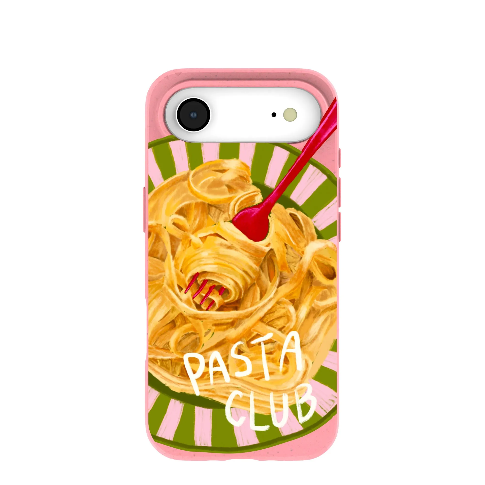 Bubblegum Pink Pasta Club iPhone Air Case High strength Minimal Feature