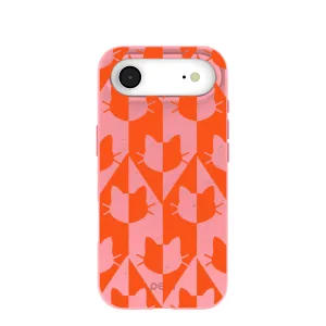 Bubblegum Pink Purr iPhone Air Case Hybrid Material