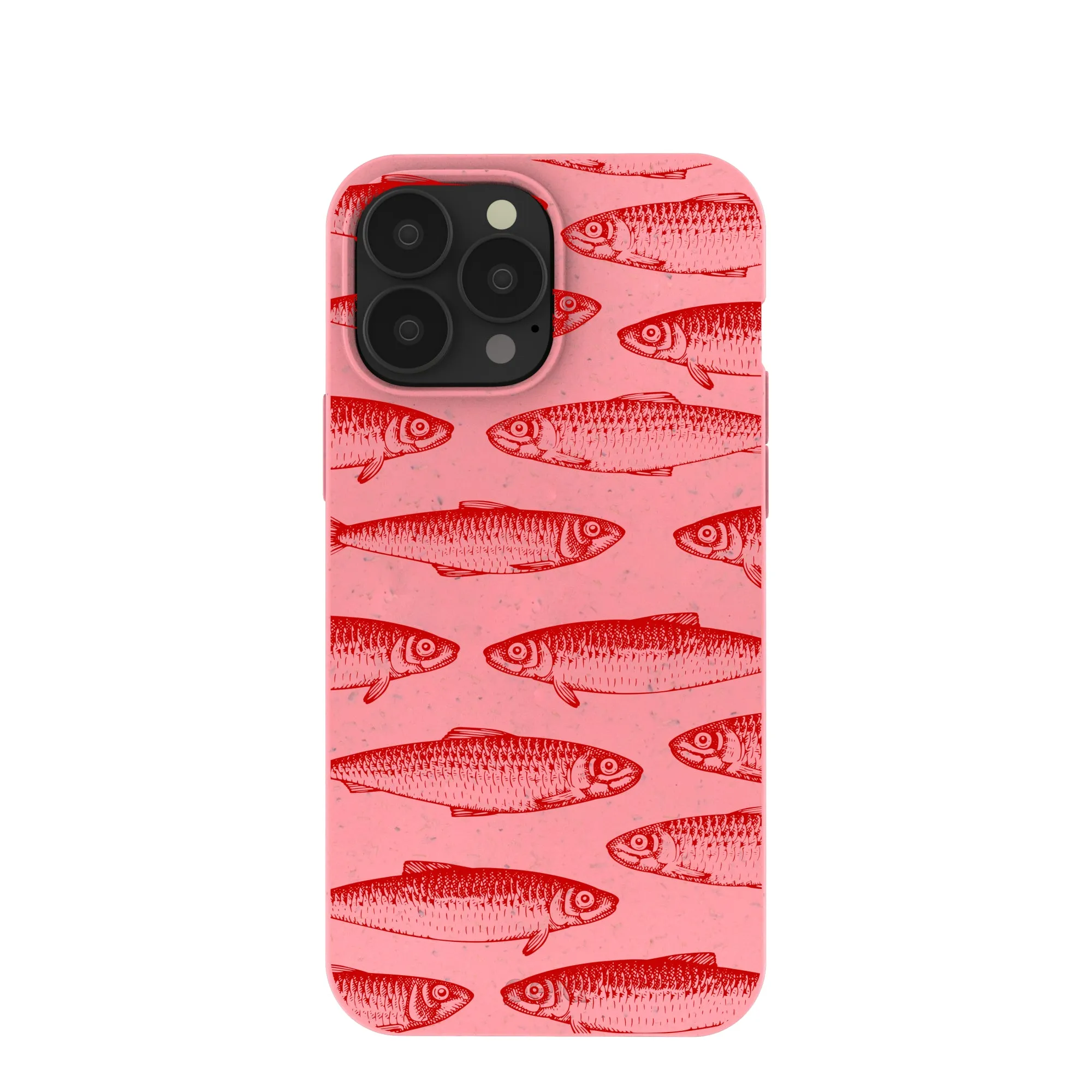 Bubblegum Pink Sardine Stream iPhone 13 Pro Max Case Shock Proof