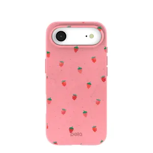 Bubblegum Pink Summer Berries iPhone Air Case Glossy Pattern