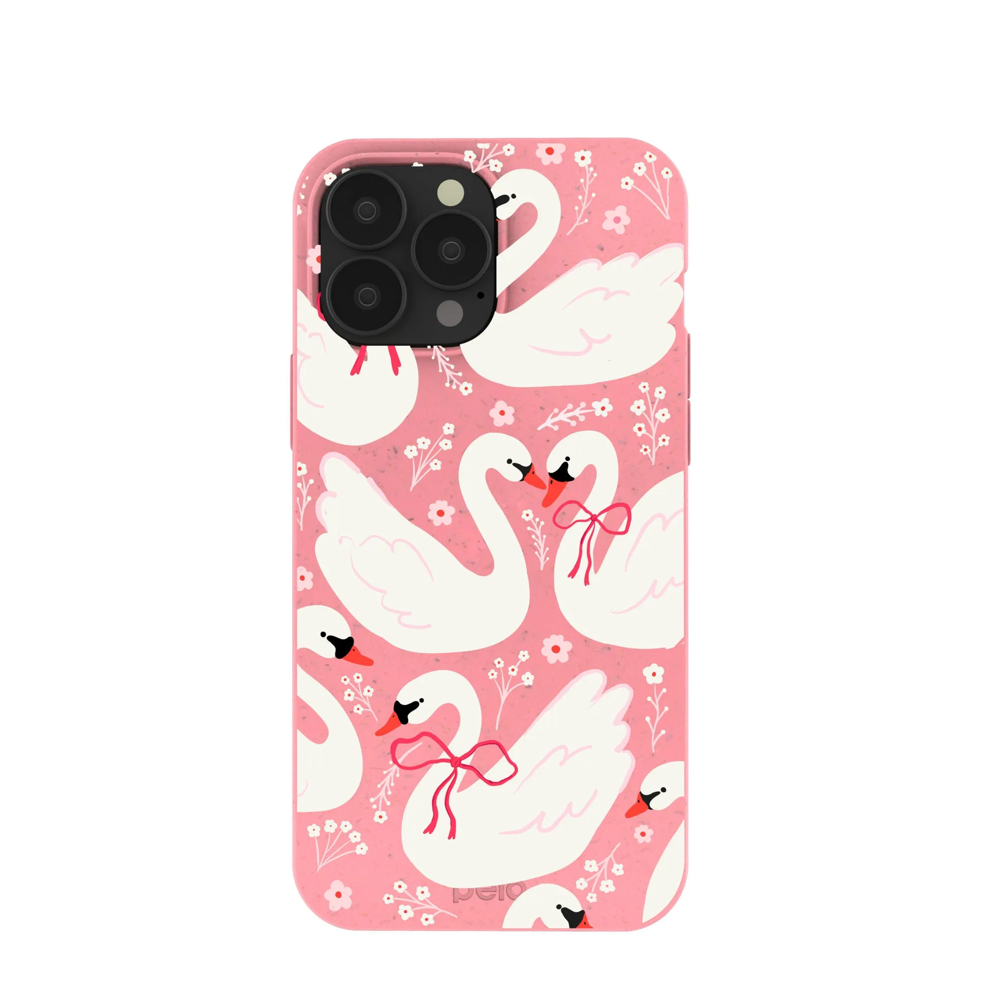 Portable Accessory Slim Protection Bubblegum Pink Swan Garden iPhone 13 Pro Max Case