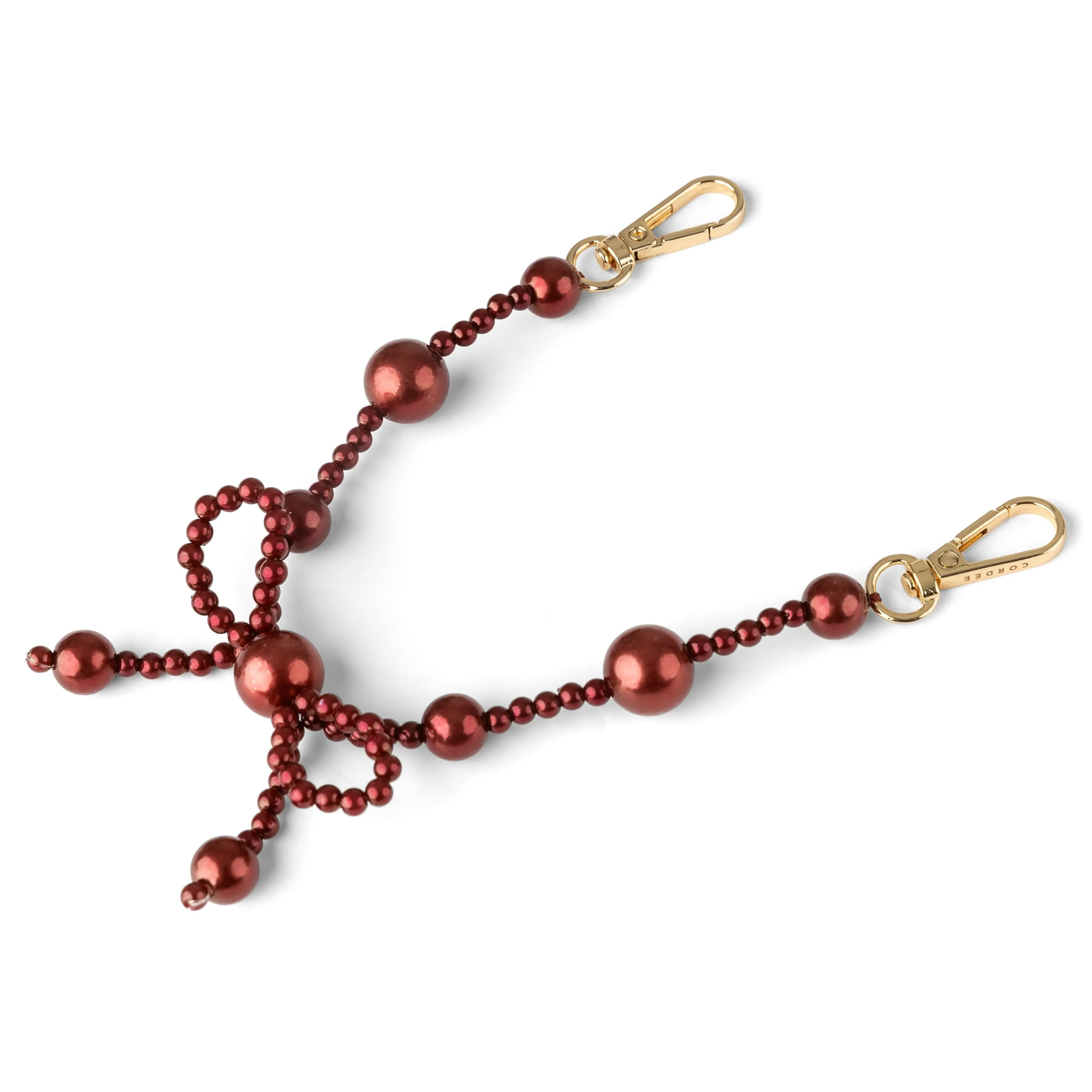 Unisex Band Burgundy Bow Phone Wristlet