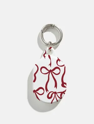 Burgundy Bows AirTag Case in Gloss sleek productivity sleeve Study Essential