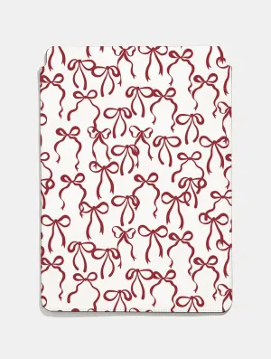Burgundy Bows Tablet Sleeve Functional Gear