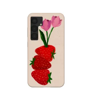 Seashell Berry Bloom Samsung Galaxy S25 Case Colorful Finish