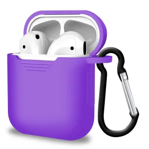 custom pattern airpods protector lightweight ergonomic neon pocket silicone airpods protector Purple Airpod Case for Apple Airpods