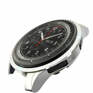 Samsung Galaxy Watch 42mm Diamond PC Case (Silver) Protective Layering