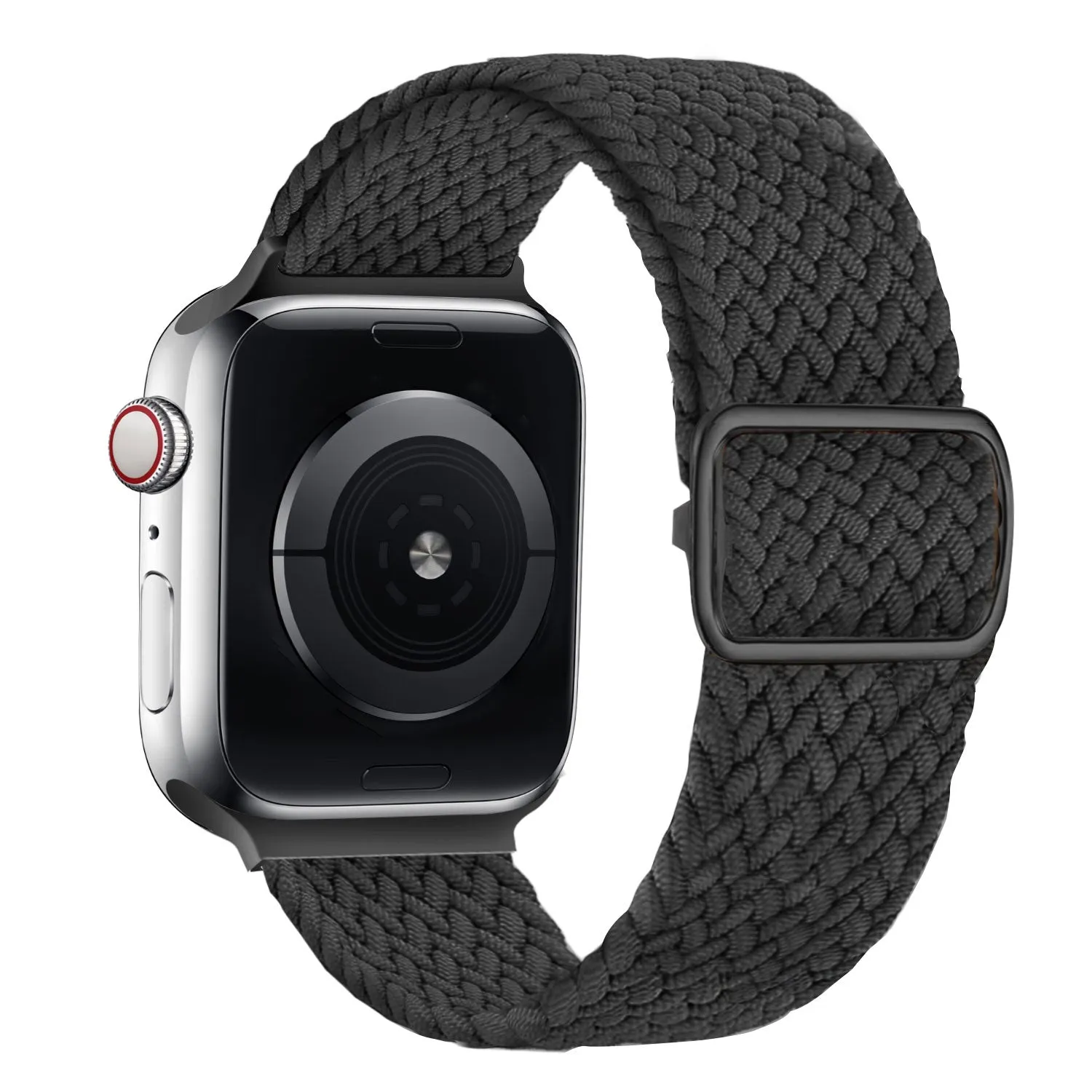 Apple Watch Braided Nylon Strap (Black) Minimal Design Elegant Smart Look