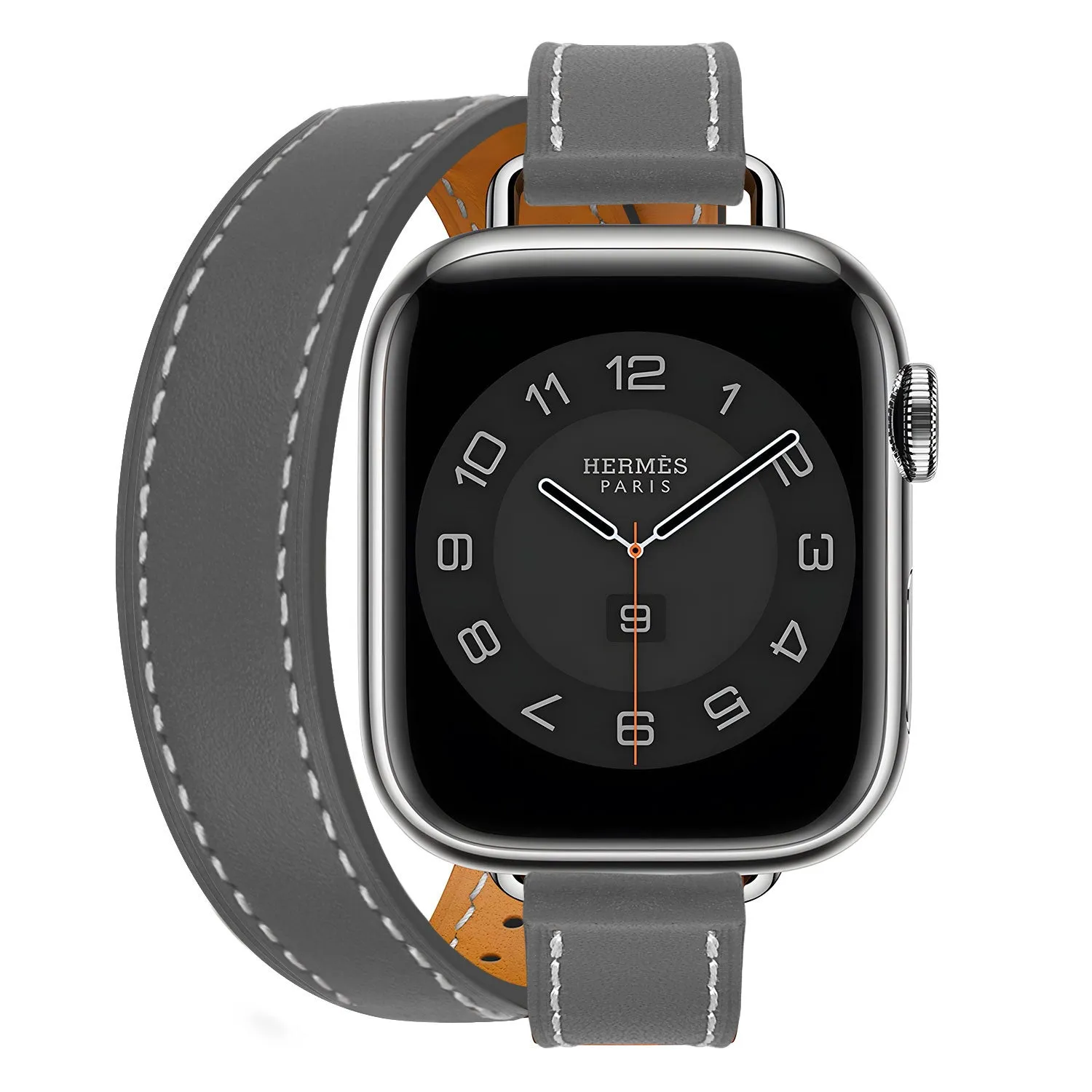 Apple Watch Leather Double Tour Strap (Grey) Fashionable Look