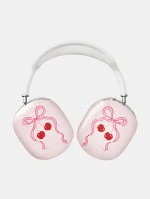 Trendy Design Protector Portable Design Bag Cherry Bow AirPods Max Case in Gloss