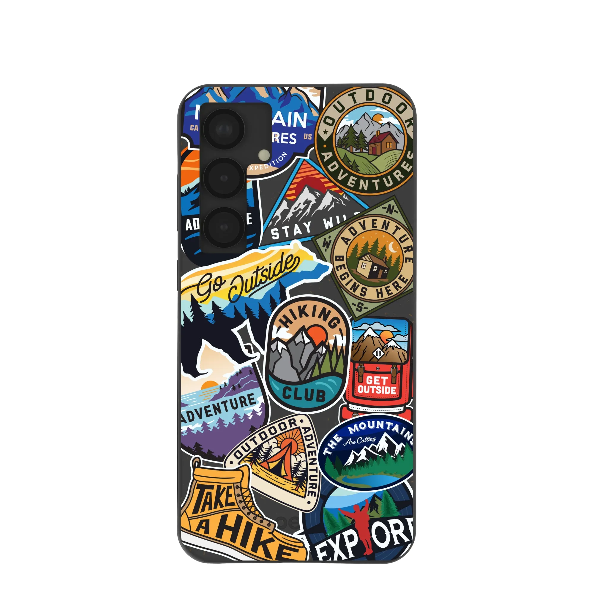 Handcrafted Design Black Trail Stickers Samsung Galaxy S25 (Plus) Case