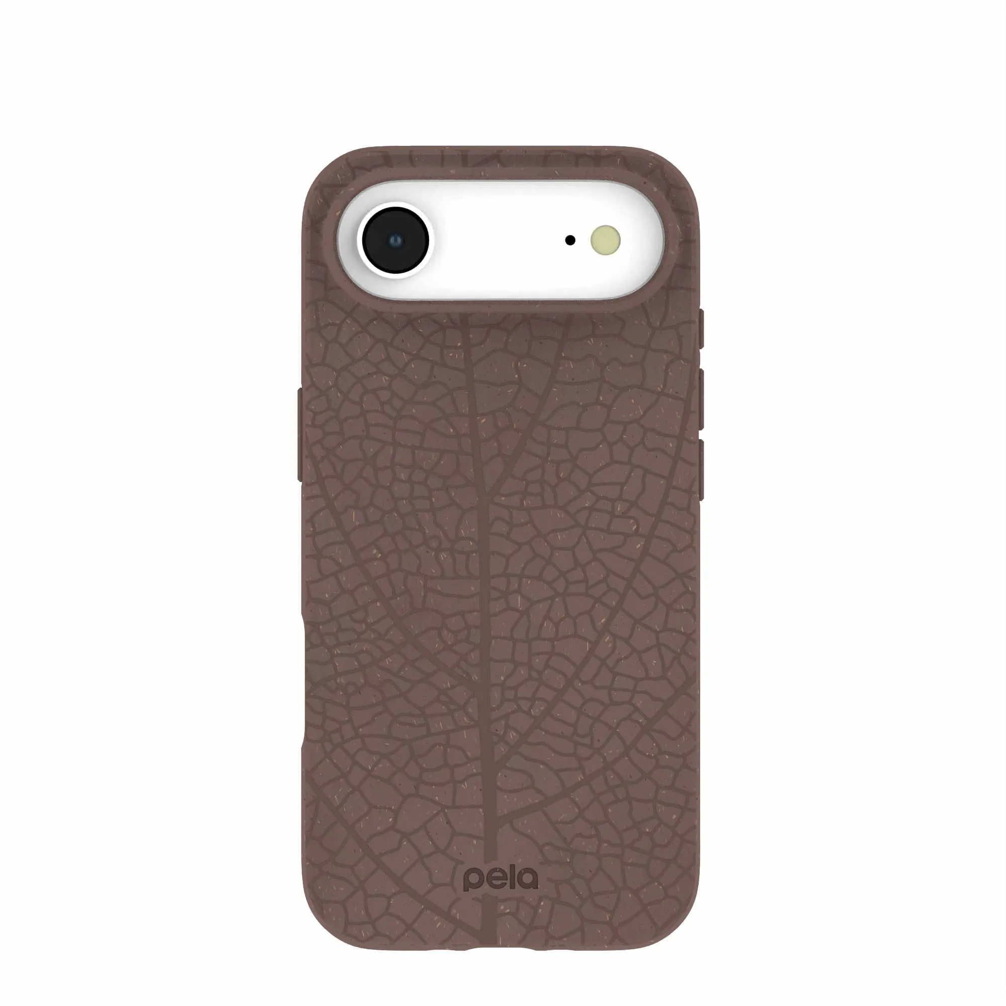 Chocolate Brown Leaf Veins iPhone Air Case Refined Form