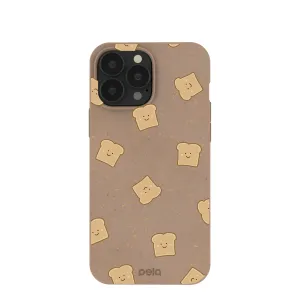 Chocolate Brown Mini Toast iPhone 13 Pro Max Case Comfort Use Light Build