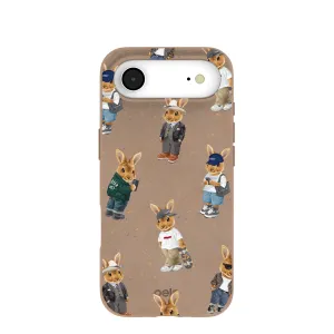 Light Edge Compact Build Chocolate Brown Rabbit Friends iPhone Air Case