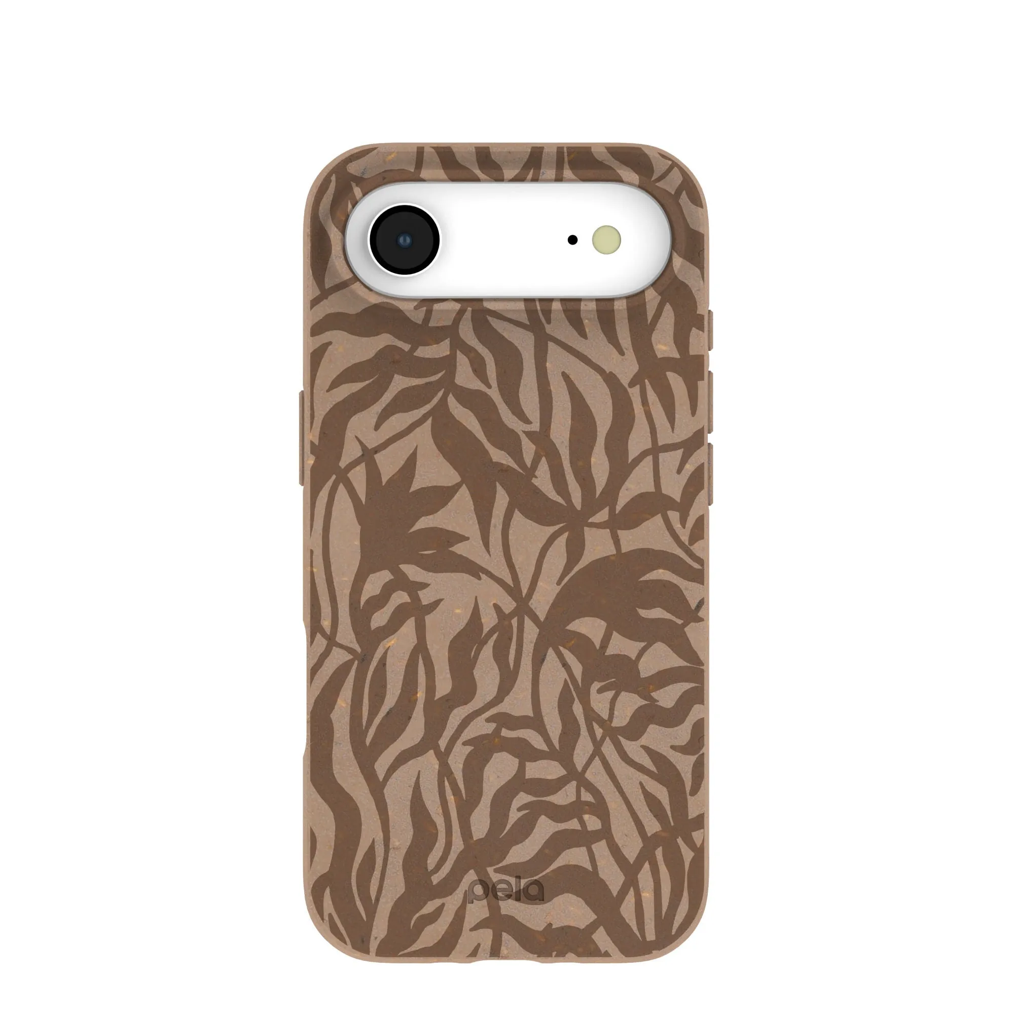 Chocolate Brown Rustic Leaves iPhone Air Case Light Build