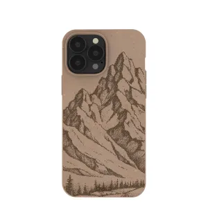 Stylish Form Chocolate Brown Silent Summit iPhone 13 Pro Max Case