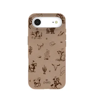 Chocolate Brown Wild Frontier iPhone Air Case Versatile Design