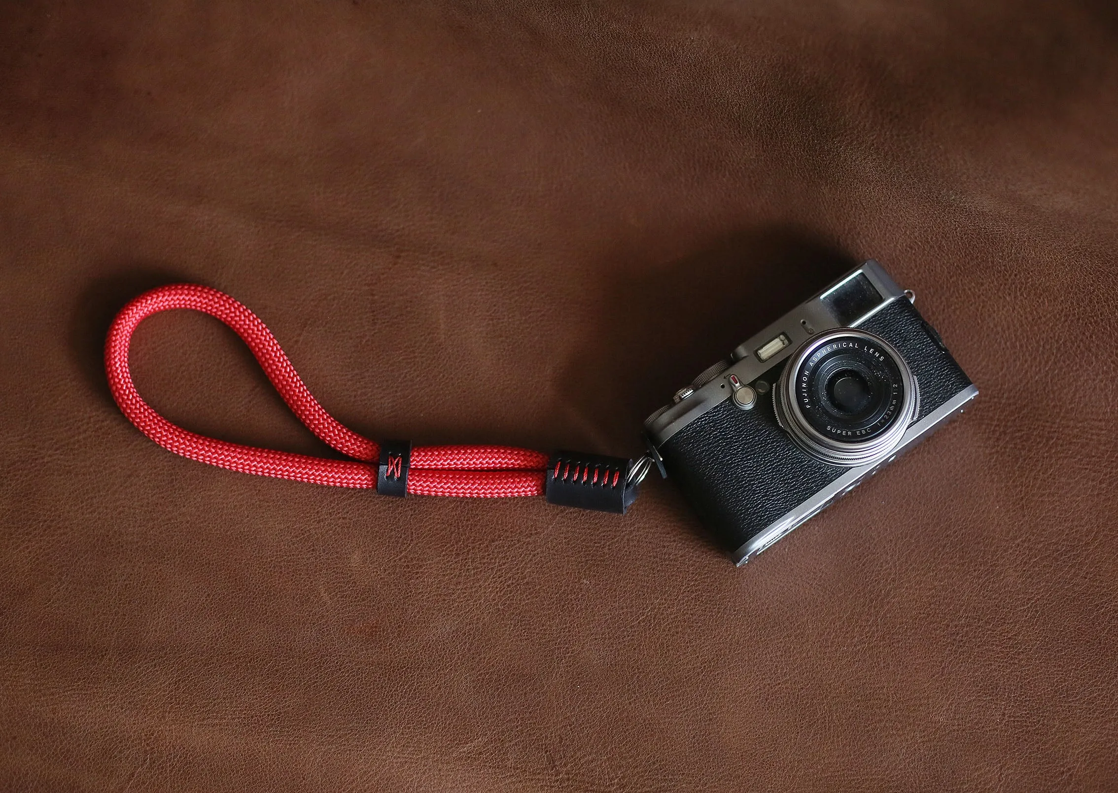 student 10mm Red Climbing Rope Camera Wrist Strap