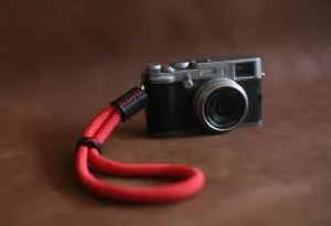 Metal Ring Convenient 10mm Red Climbing Rope Camera Wrist Strap