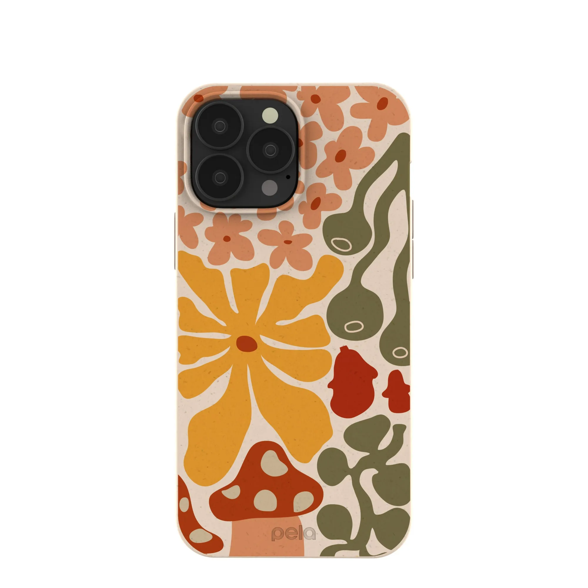 Button Cover Sleek Feel Seashell Fall Flourish iPhone 13 Pro Max Case