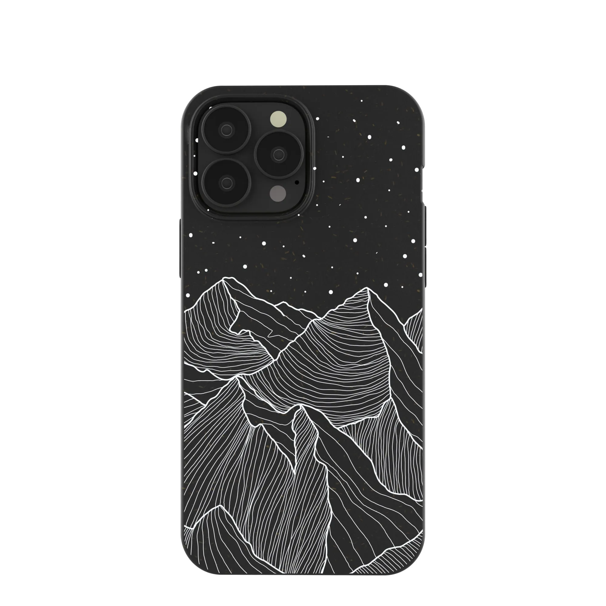 Black Night Panorama iPhone 13 Pro Max Case Shockproof Edge