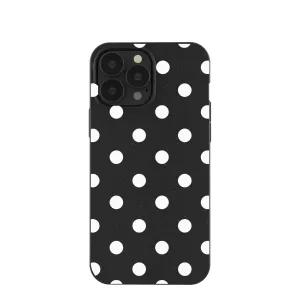 Durable Pattern Portable Accessory Black Polka Confetti iPhone 13 Pro Max Case
