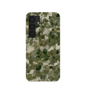 simple design Minimal Texture London Fog Foliage Camo Samsung Galaxy S25 Case
