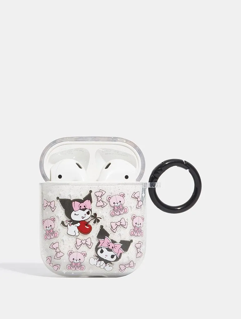 Portable Gadget Organizer sleek anti impact case Hello Kitty x Skinnydip Kuromi AirPods Case