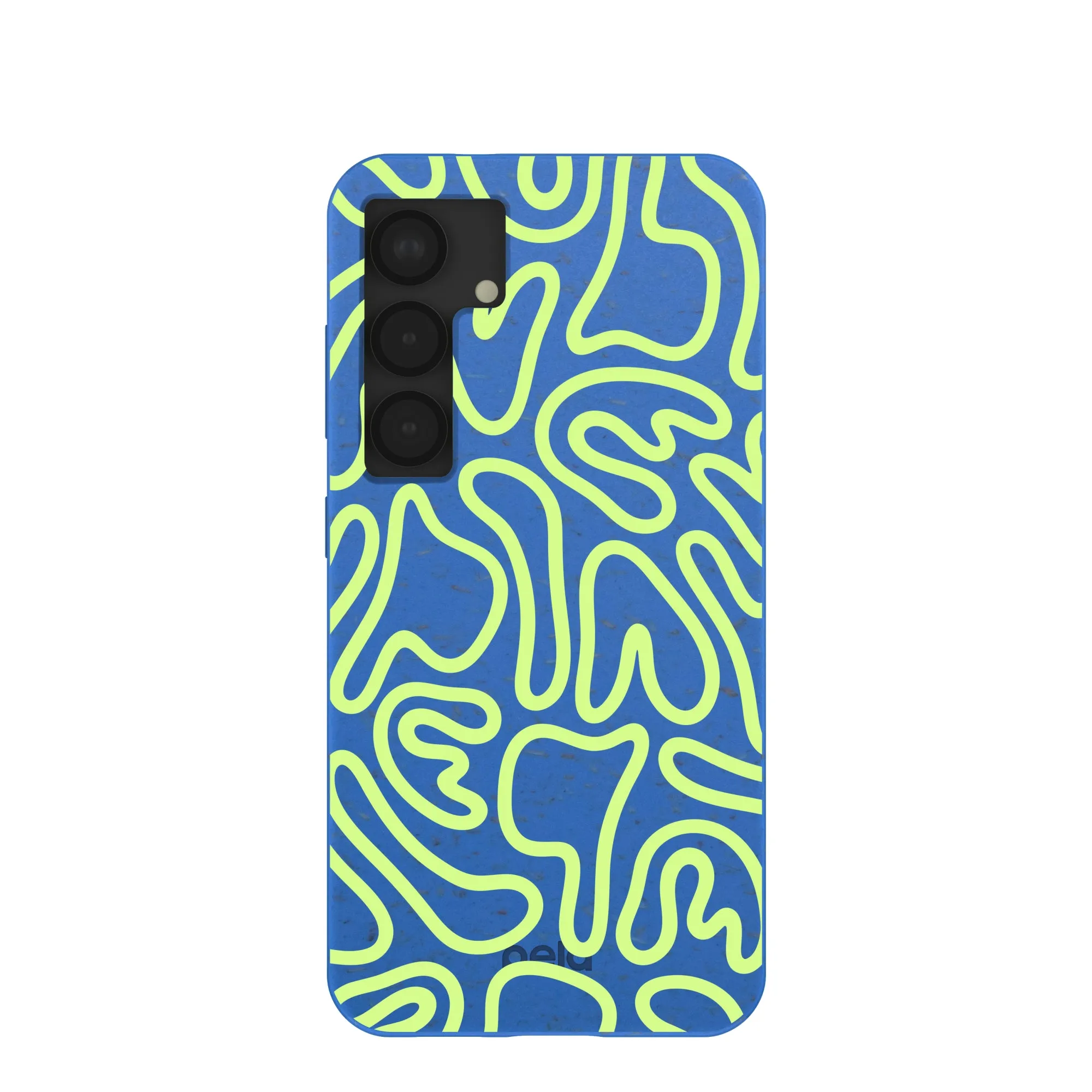 Electric Blue Dizzy Dreams Samsung Galaxy S25 Case Protective Craft