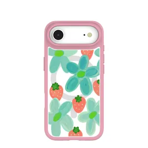 Clear Berry Belle iPhone Air Case With Petal Pink Ridge (MagSafe included) Glossy surface Classic Design