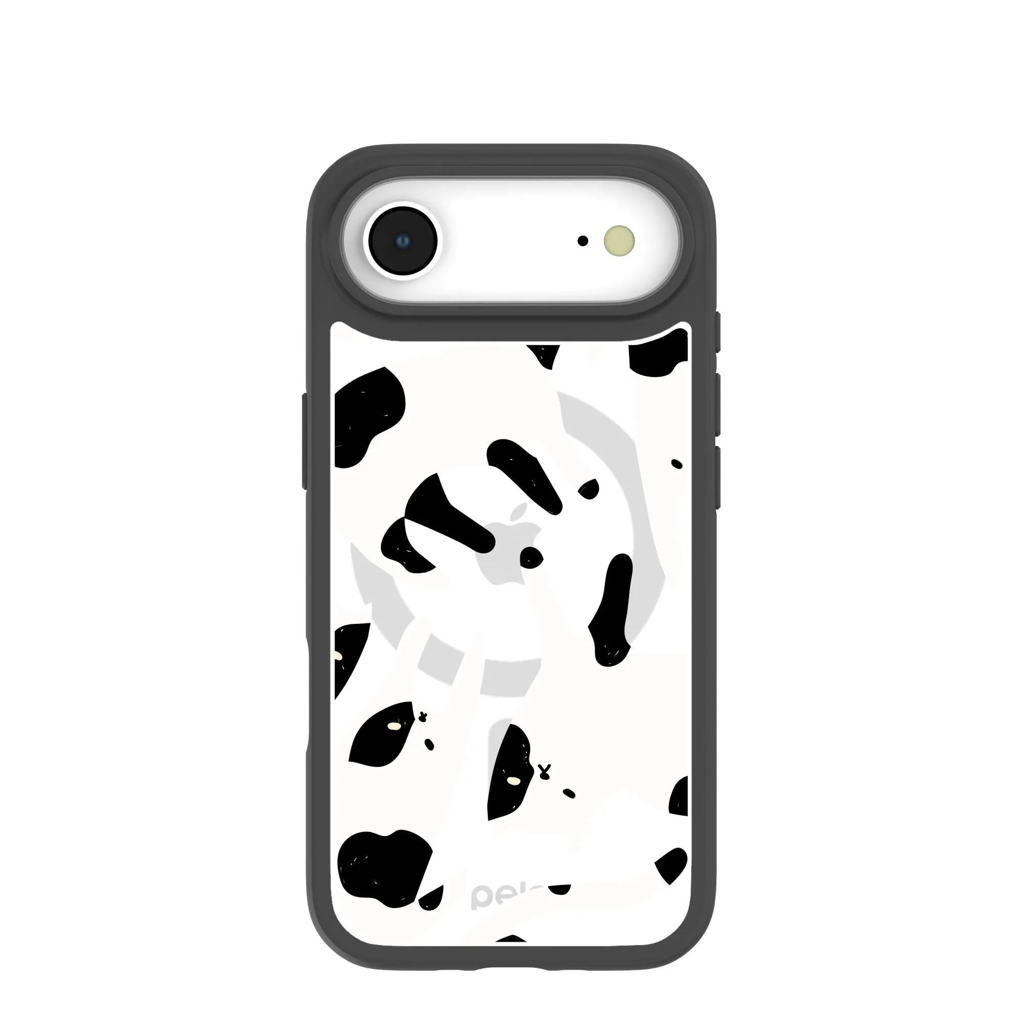 Protective Structure Clear Cat Cow iPhone Air Case With Noir Ridge (MagSafe included)