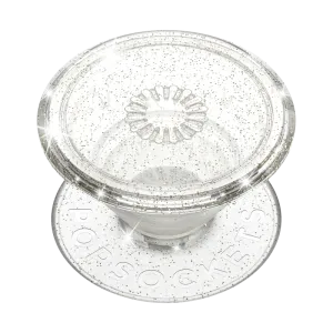 Style Ultra Grip Clear Glitter Silver PopGrip