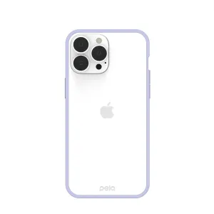 Clear iPhone 13 Pro Max Case with Lavender Ridge Gradient Finish Polished Touch