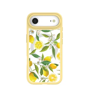 Clear Lemon Bloom iPhone Air Case With Sunbeam Ridge (MagSafe included) Glossy Texture Soft Feelings