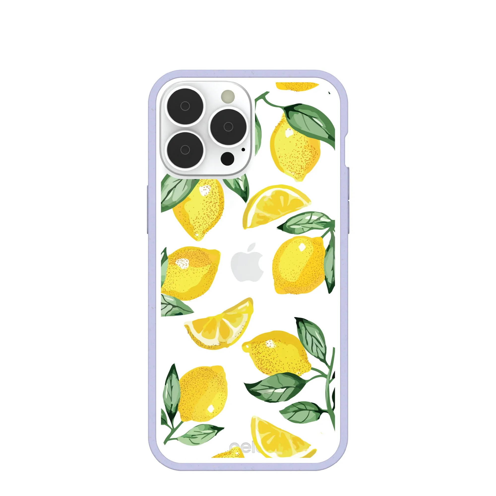 Clear Lemon Fizz iPhone 13 Pro Max Case With Lavender Ridge Stylish Detail Layer Travel Friendly