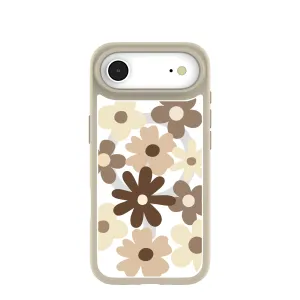 custom design Creative Pattern Clear Mocha Poppy iPhone Air Case With London Fog Ridge (MagSafe included)