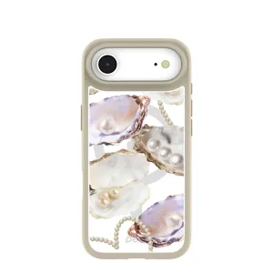 Clear Moonlit Oyster iPhone Air Case With London Fog Ridge (MagSafe included) Handy Use Bold Look