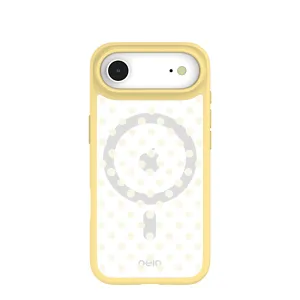 Clear Sugar Dots iPhone Air Case With Sunbeam Ridge (MagSafe included) Protective Pattern Enhanced grip