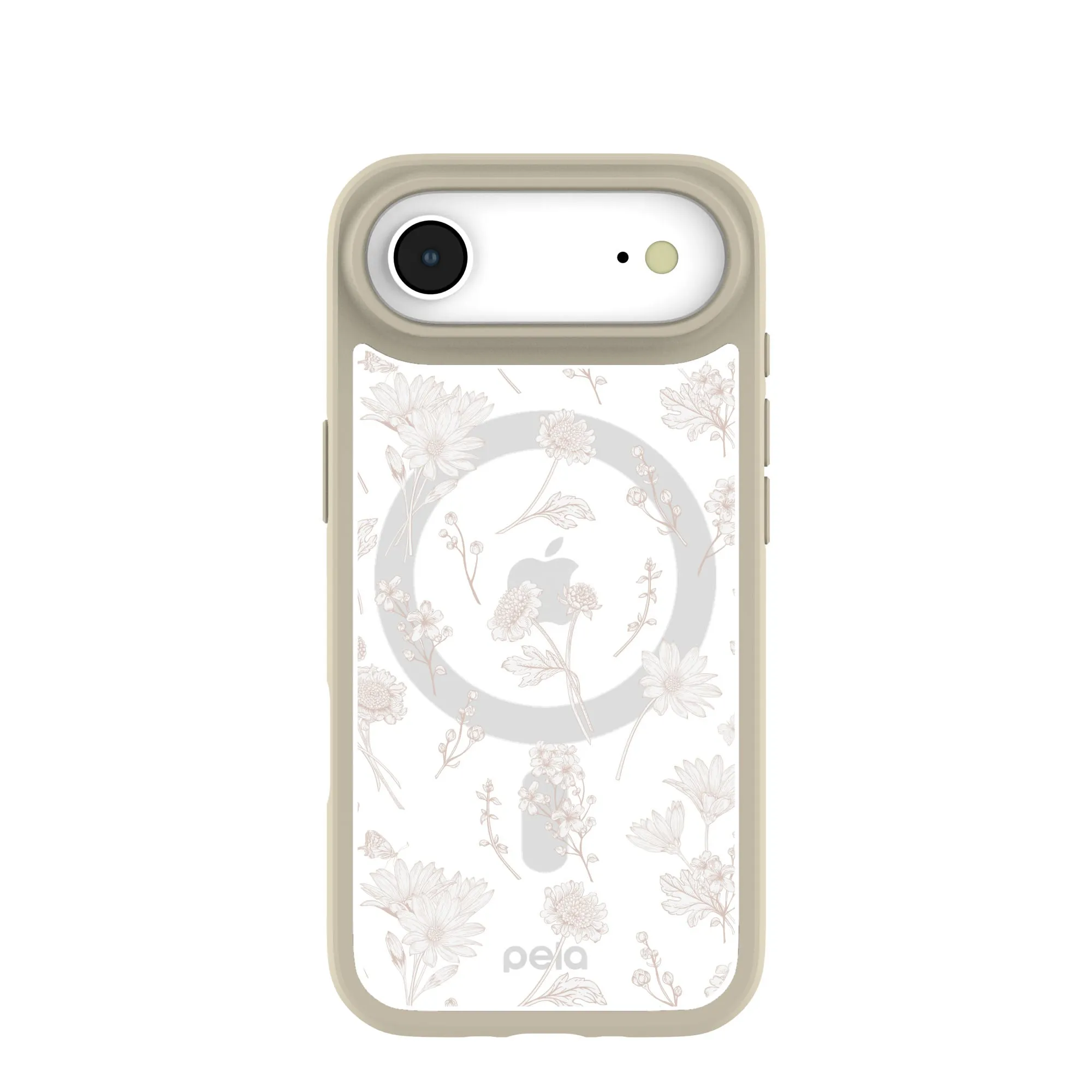 Clear Vanilla Flora iPhone Air Case With London Fog Ridge (MagSafe included) Matte Layer