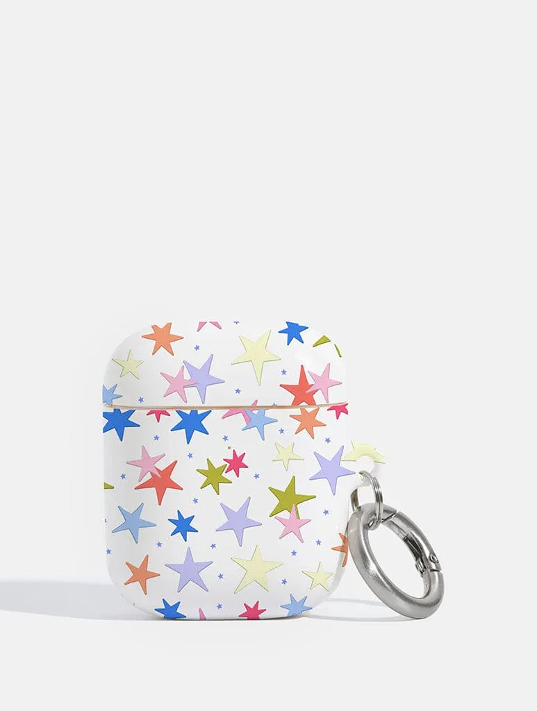 Colourful Stars AirPods Case Secure Fit Holder durable charging case